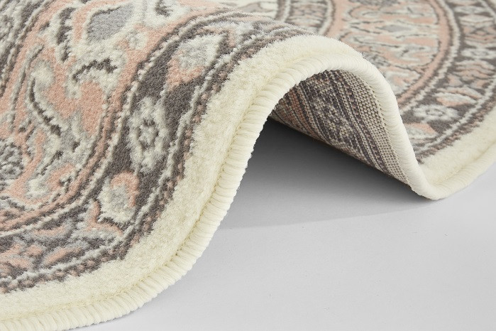Kusový koberec Mirkan 104443 Cream/Rose kruh č.2