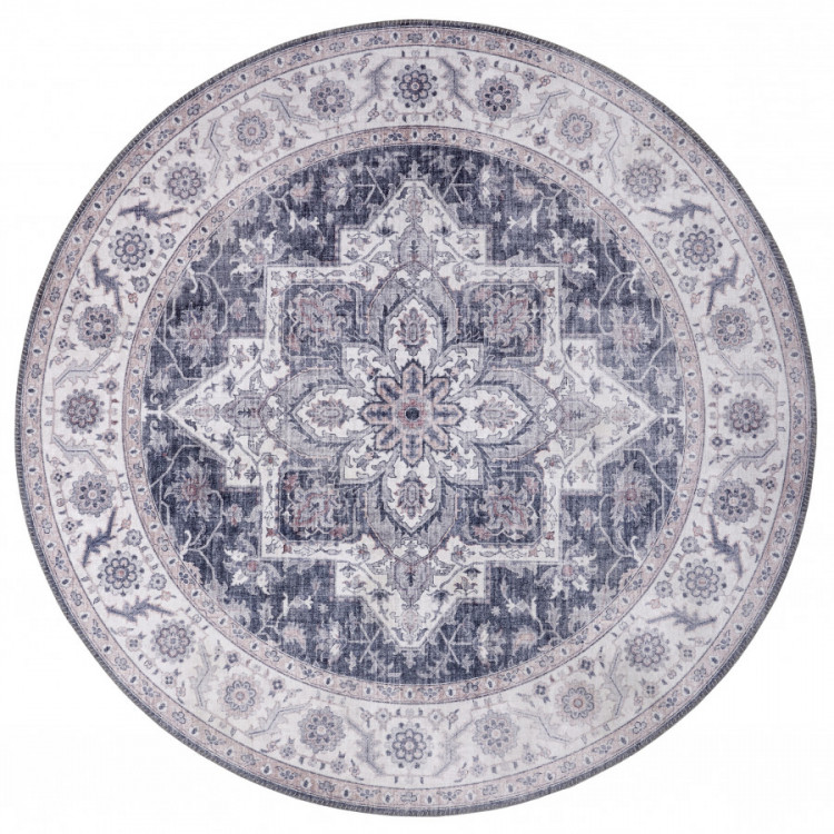 Kusový koberec Asmar 104003 Mauve/Pink kruh č.1