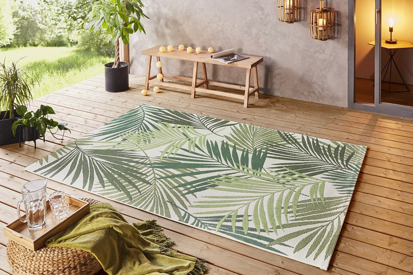 Kusový koberec Beach 103843 Green/Cream – na ven i na doma č.4