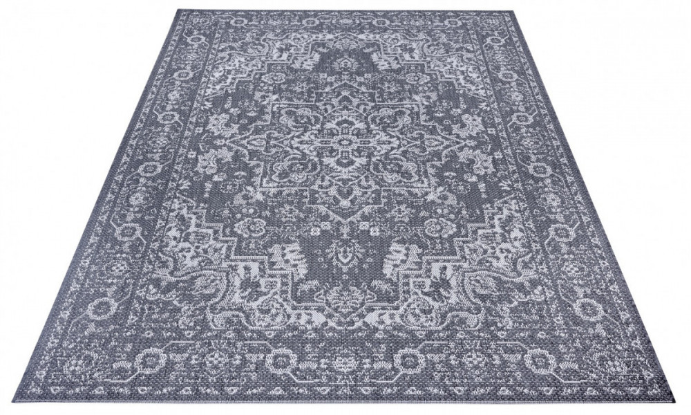 Kusový orientální koberec Flatweave 104809 Grey/Cream – na ven i na doma č.3