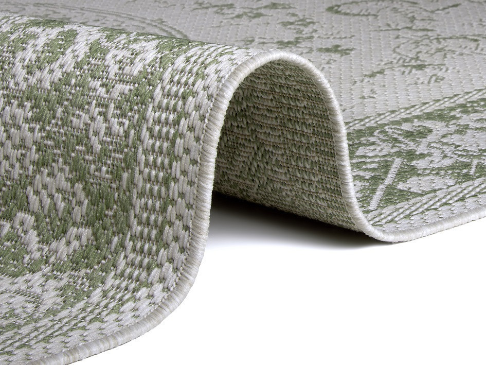 Kusový orientální koberec Flatweave 104813 Cream/Green č.3