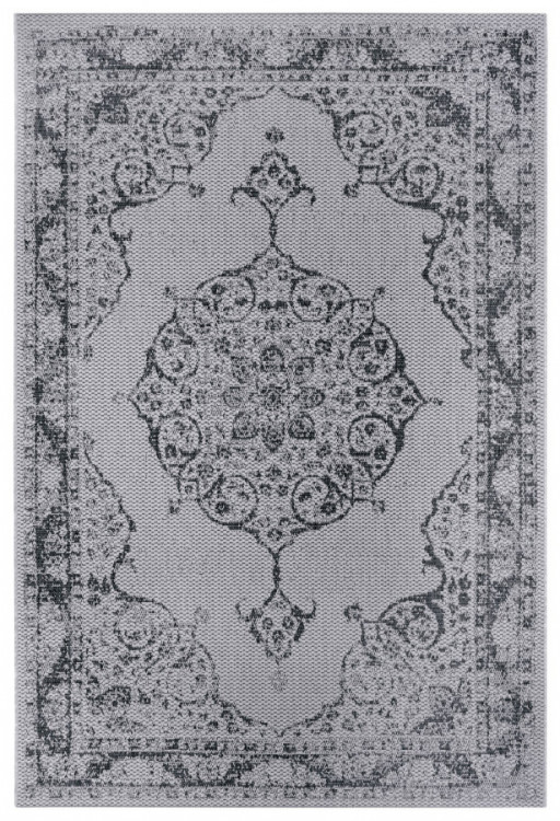 Kusový orientální koberec Flatweave 104818 Silver/grey č.1