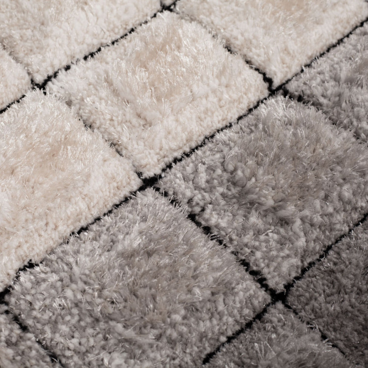 Kusový koberec Velvet-3D Cube Grey č.5