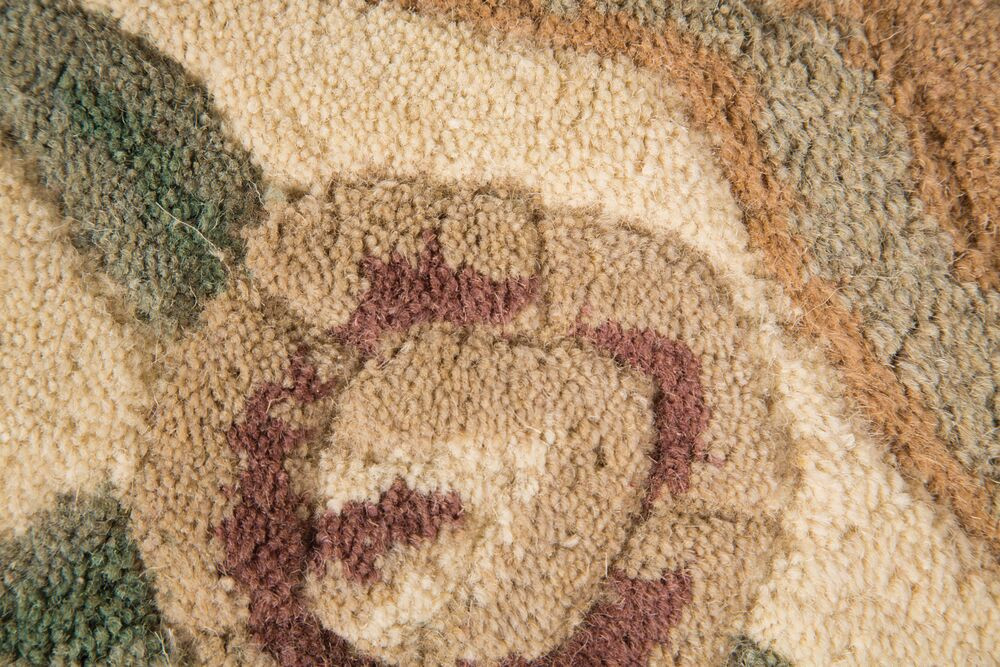 Ručně všívaný kusový koberec Lotus premium Fawn kruh č.2