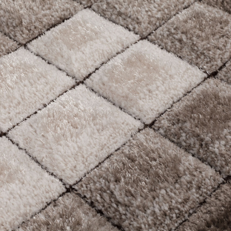 Kusový koberec Velvet-3D Cube Natural č.4