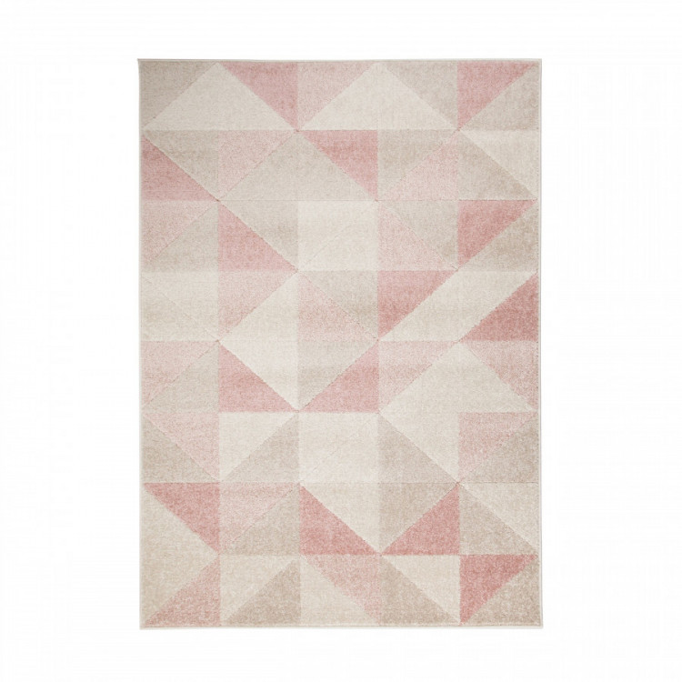 Kusový koberec Urban Triangle Blush/Pink č.1