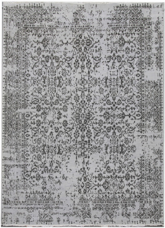 Ručně vázaný kusový koberec Diamond DC-JK 1 silver/black č.1