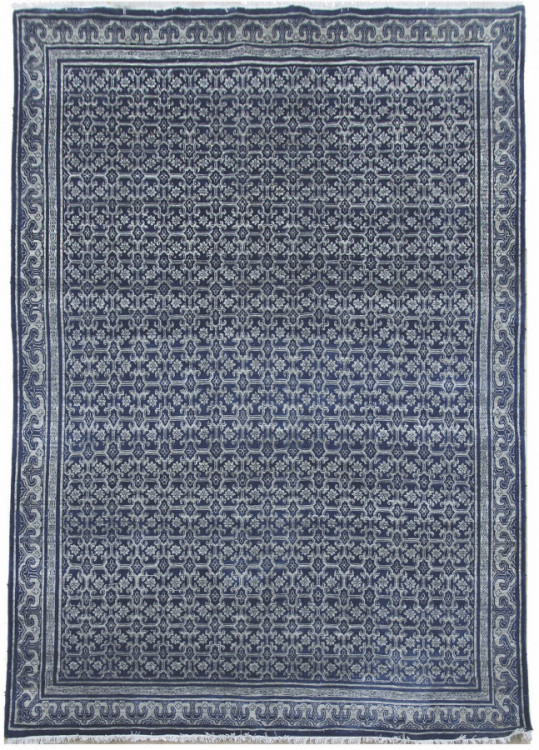 Ručně vázaný kusový koberec Diamond DC-OC Denim blue/silver č.1