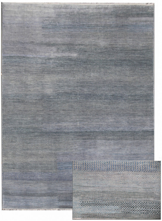 Ručně vázaný kusový koberec Diamond DC-MCN Silver/light blue č.1