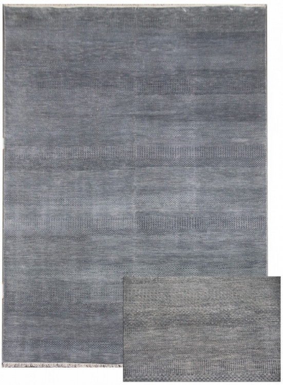Ručně vázaný kusový koberec Diamond DC-MCN Light grey/blue č.1