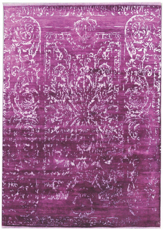 Ručně vázaný kusový koberec Diamond DC-JK 2 Purple/silver (overdye) č.1
