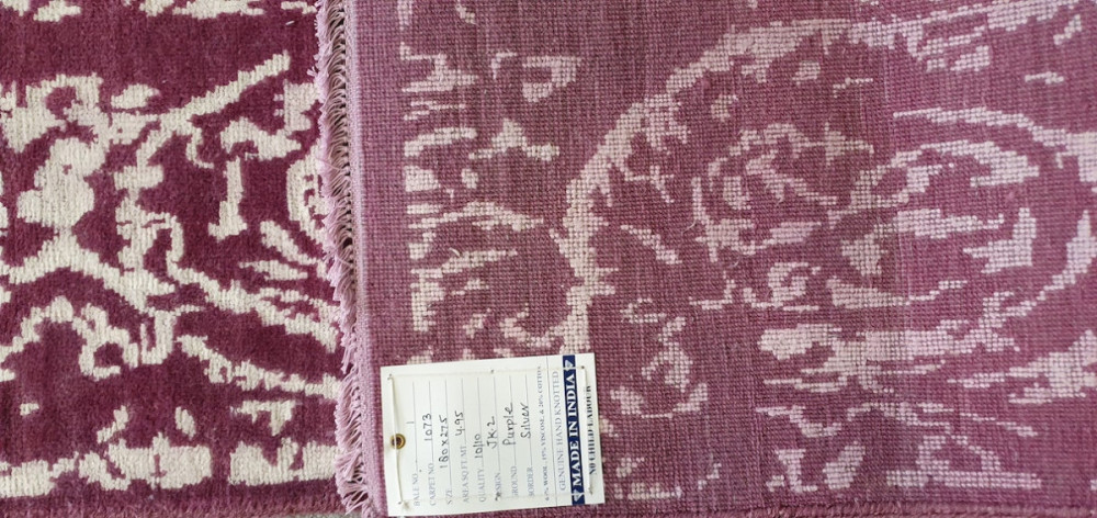 Ručně vázaný kusový koberec Diamond DC-JK 2 Purple/silver (overdye) č.7