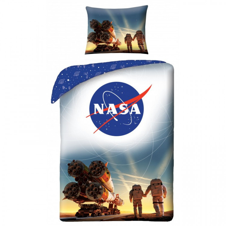 Povlečení bavlna NASA Výstup 140x200 a 70x90 cm č.1