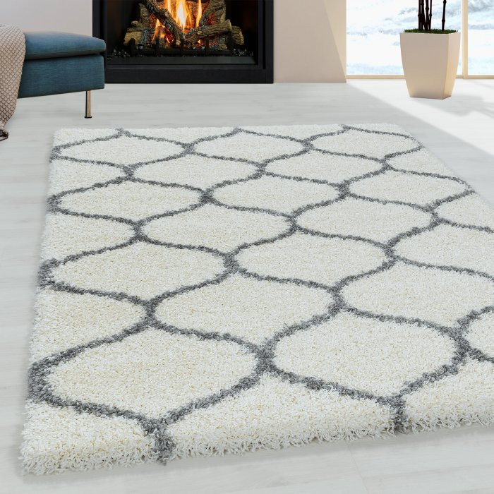 Kusový koberec Salsa shaggy 3201 cream - 60 x 110 cm č.2
