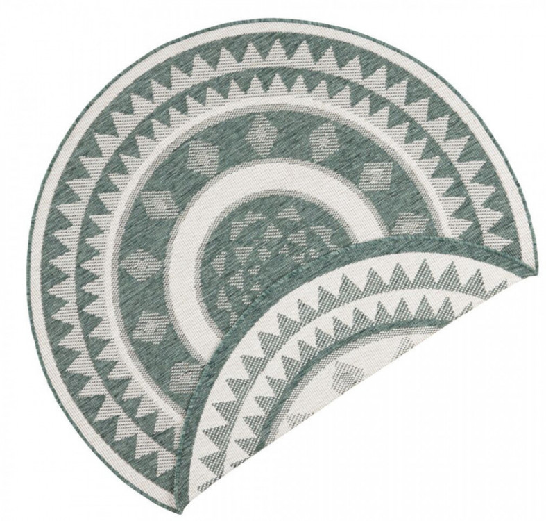 Kusový koberec Twin Supreme 103415 Jamaica green creme kruh – na ven i na doma č.5
