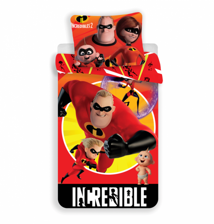 Dětské povlečení INCREDIBLES 2 140x200 a 70x90 cm č.1