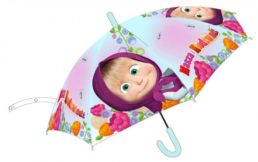 Dětský holový deštník MÁŠA A MEDVĚD č.1