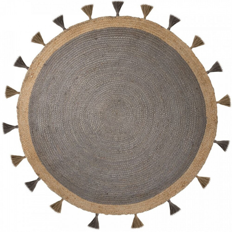 Kusový koberec Lunara Grey kruh – na ven i na doma č.1