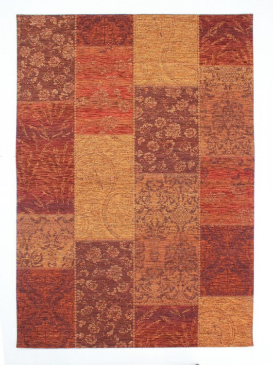 Kusový koberec Manhattan Patchwork Chenille Terracotta č.1