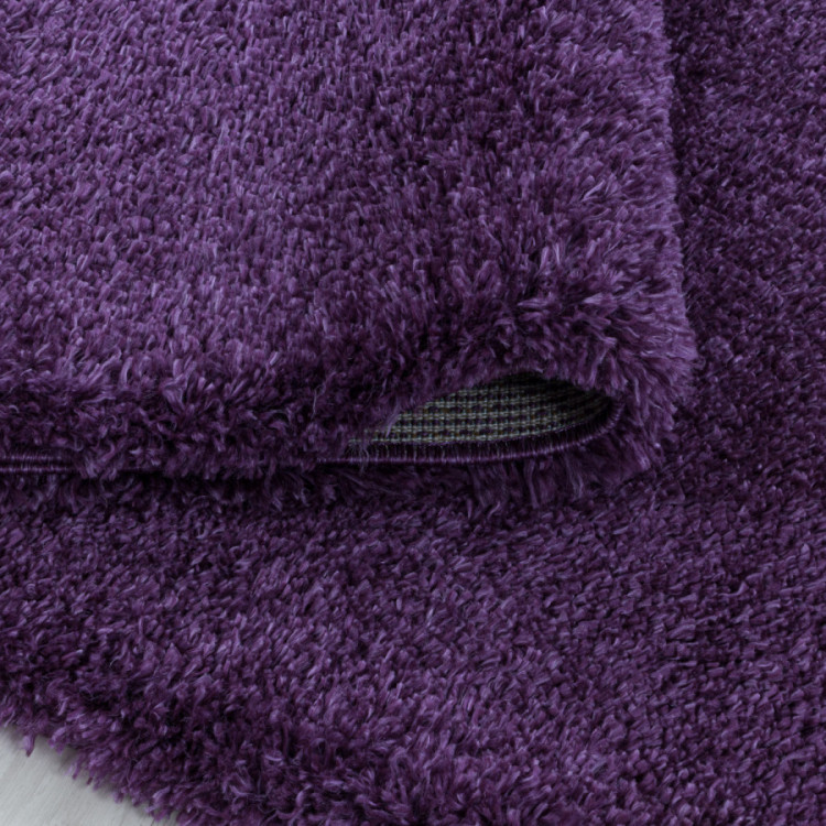 Kusový koberec Fluffy Shaggy 3500 lila kruh č.3
