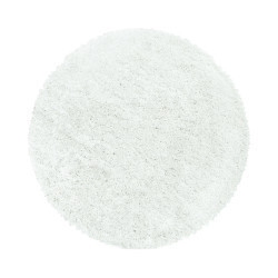Kusový koberec Fluffy Shaggy 3500 white kruh č.1