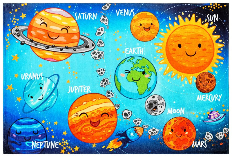 Dětský kusový koberec Torino kids 230 SOLAR SYSTEM č.1