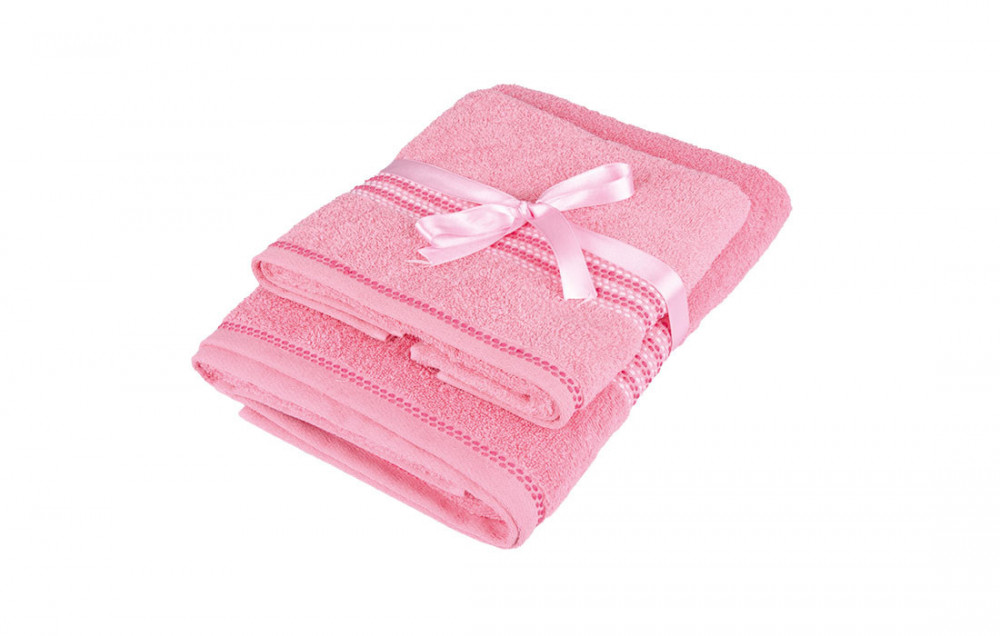Set ručník + osuška Magda růžová č.1