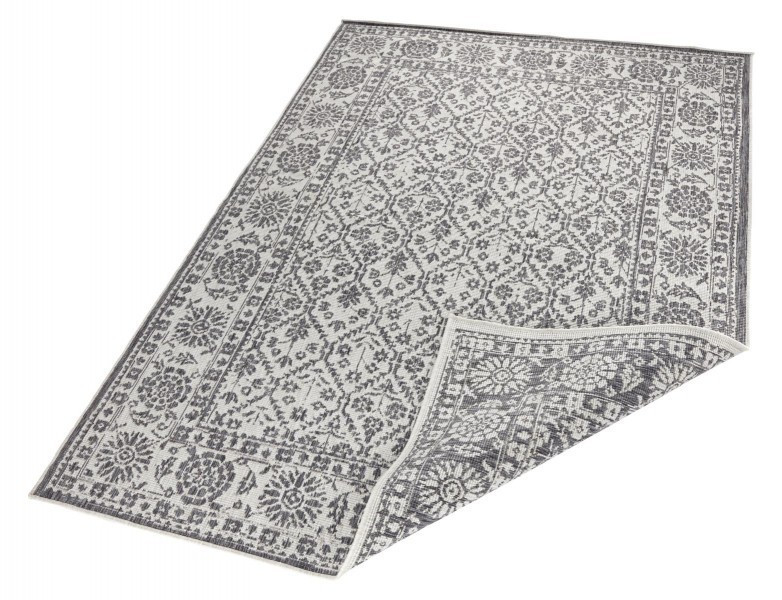 Kusový koberec Twin-Wendeteppiche 103116 grau creme – na ven i na doma č.5