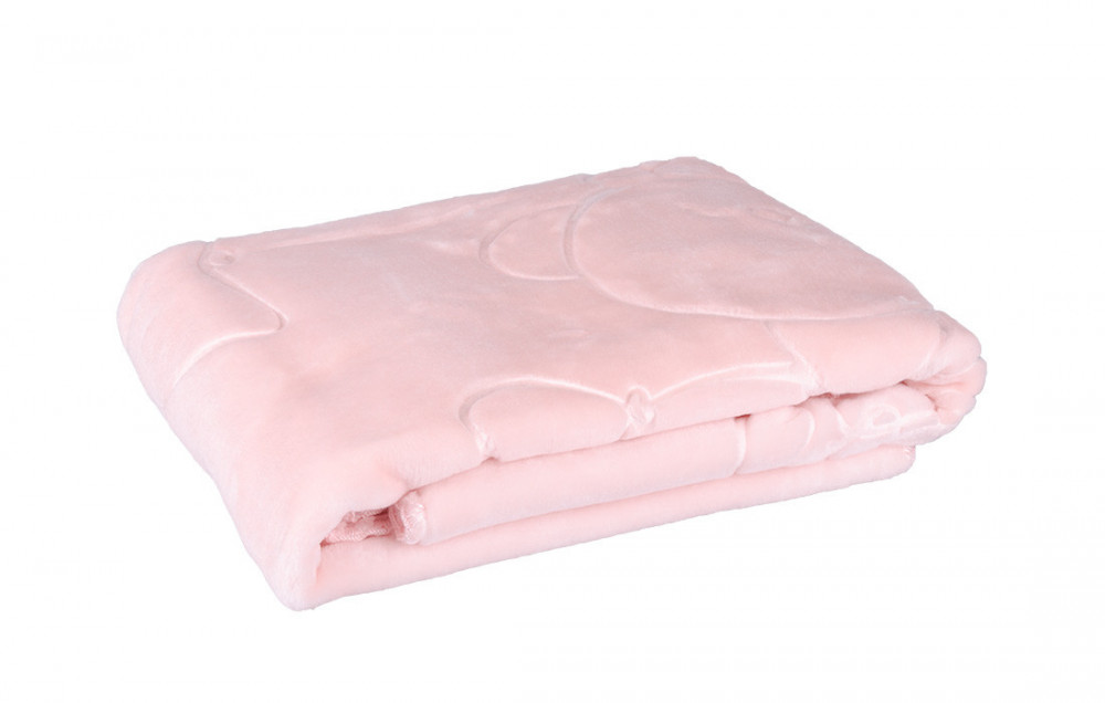 Španělská deka vytlačovaná růžová 80x110 cm č.1