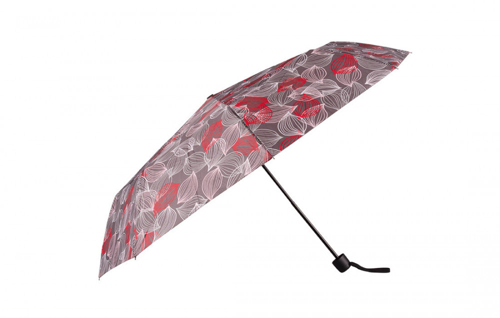 Dámský skládací deštník LISTY 98 cm červené č.1