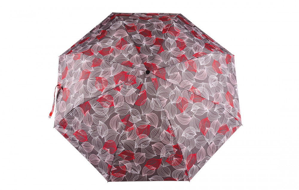 Dámský skládací deštník LISTY 98 cm červené č.2