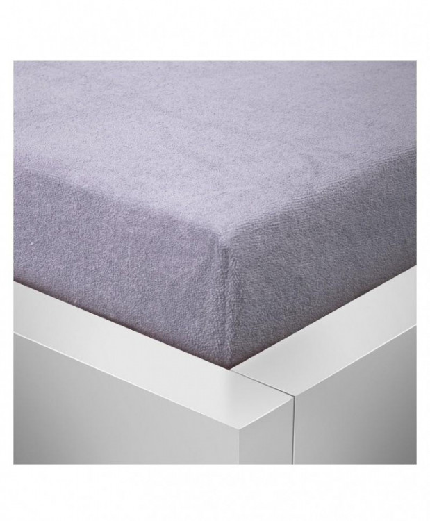 Prostěradlo froté Bambus Excellent šedé  90x200 cm č.1