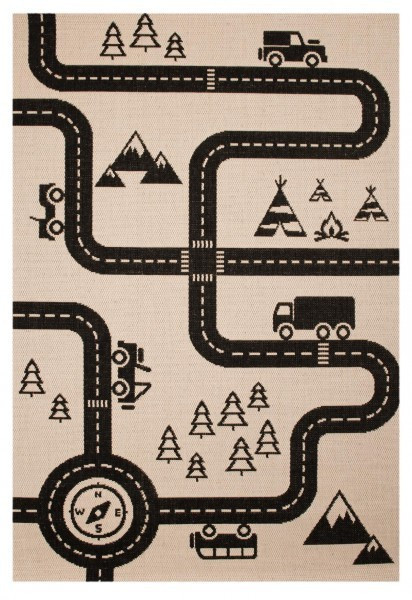 Dětský kusový koberec Vini 103024 Road Map Charly 120x170 cm č.1