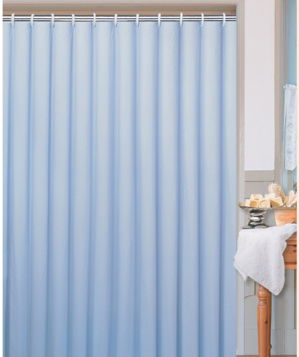 Sprchový textilní závěs MODRÝ 180x200 cm č.1