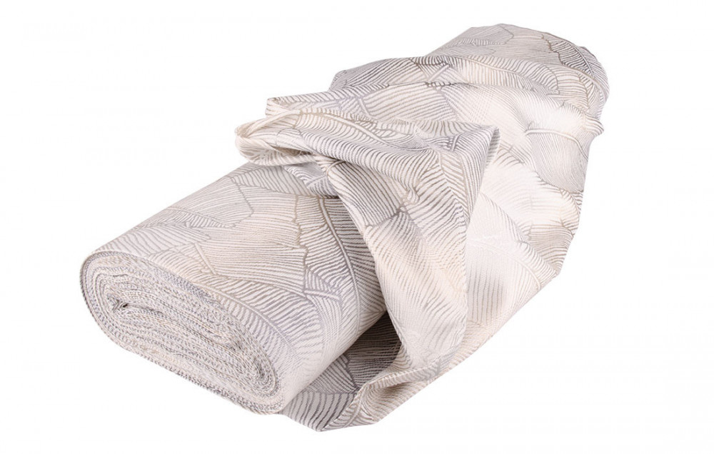 Dekorační tkanina BRIL LIST šedá šíře 140 cm č.2