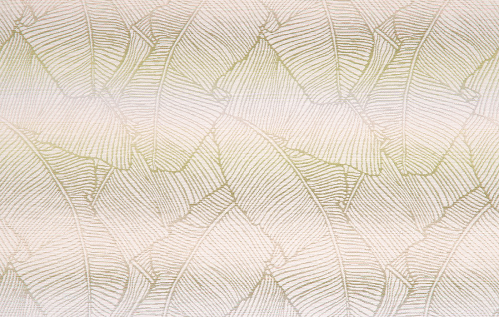 Dekorační tkanina BRIL LIST  zeleno-šedá šíře 140 cm č.4