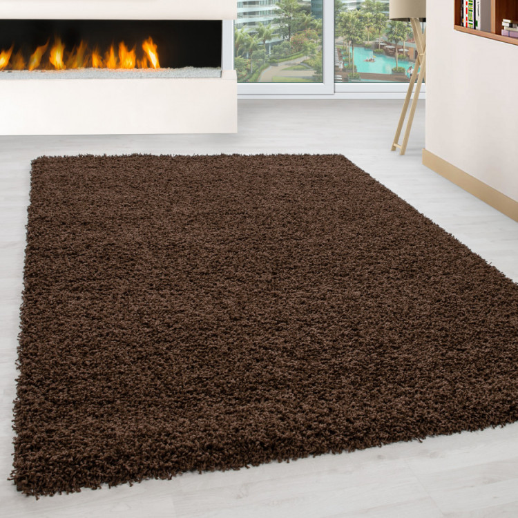 Kusový koberec Life Shaggy 1500 brown č.3