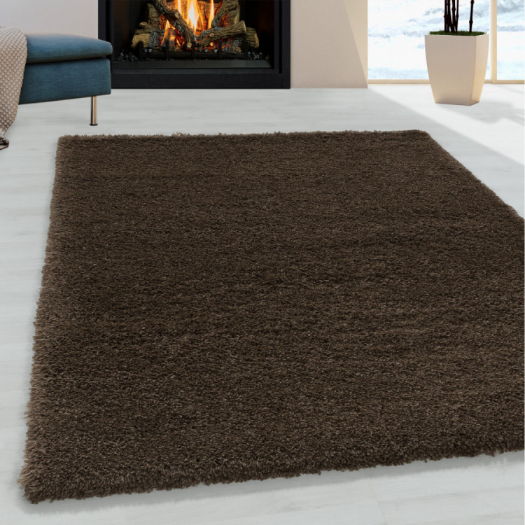 Kusový koberec Fluffy Shaggy 3500 brown č.6