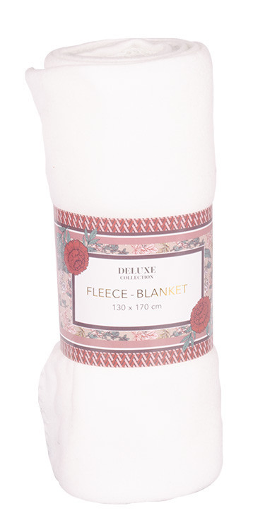 Deka fleece BLANKET bílá 130x170 cm č.1