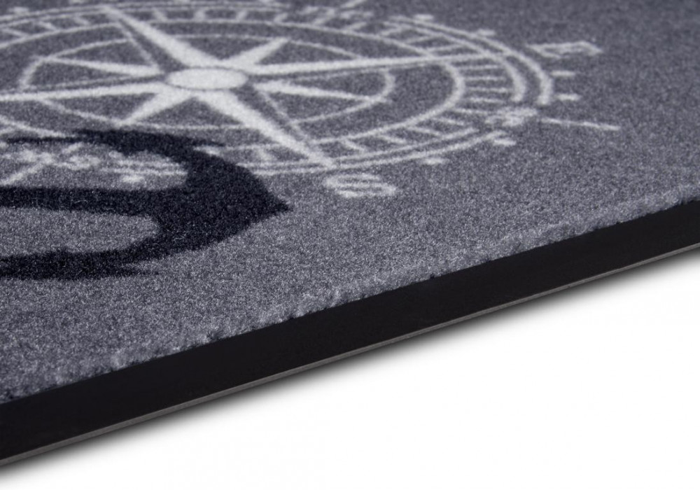 Rohožka námořní kotva, kompas 105363 Anthracite grey black - na ven i na doma č.4