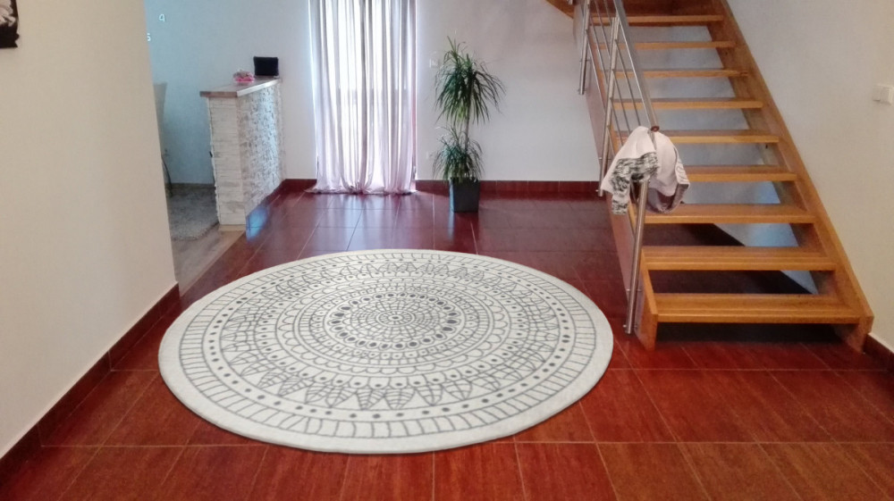 Kusový koberec Twin-Wendeteppiche 103143 creme grau kruh – na ven i na doma č.7
