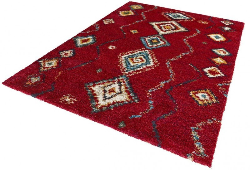 Kusový koberec Nomadic 102692 Geometric Rot č.3