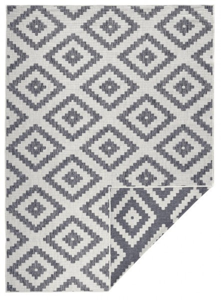 Kusový koberec Twin-Wendeteppiche 103132 grau creme – na ven i na doma č.4