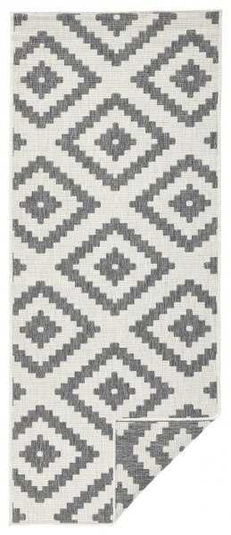 Kusový koberec Twin-Wendeteppiche 103132 grau creme – na ven i na doma č.5