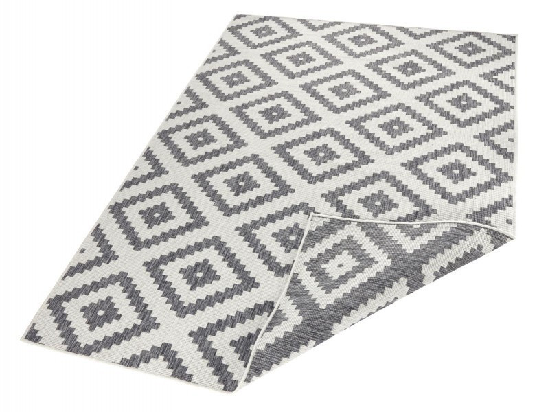 Kusový koberec Twin-Wendeteppiche 103132 grau creme – na ven i na doma č.6