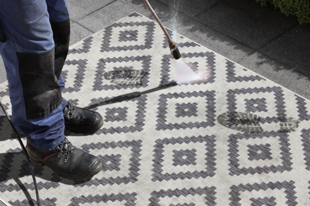 Kusový koberec Twin-Wendeteppiche 103132 grau creme – na ven i na doma č.10
