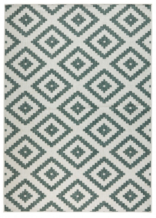 Kusový koberec Twin-Wendeteppiche 103131 grün creme – na ven i na doma č.1