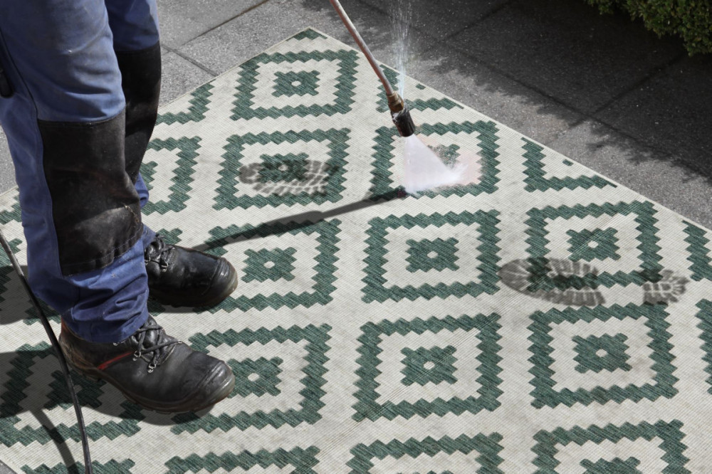 Kusový koberec Twin-Wendeteppiche 103131 grün creme – na ven i na doma č.10
