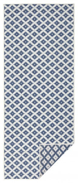 Kusový koberec Twin-Wendeteppiche 103128 blau creme – na ven i na doma č.5
