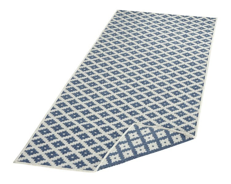 Kusový koberec Twin-Wendeteppiche 103128 blau creme – na ven i na doma č.7